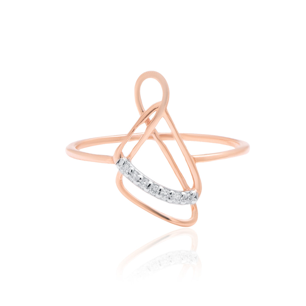 Rose Gold Diamond Ring (103694)