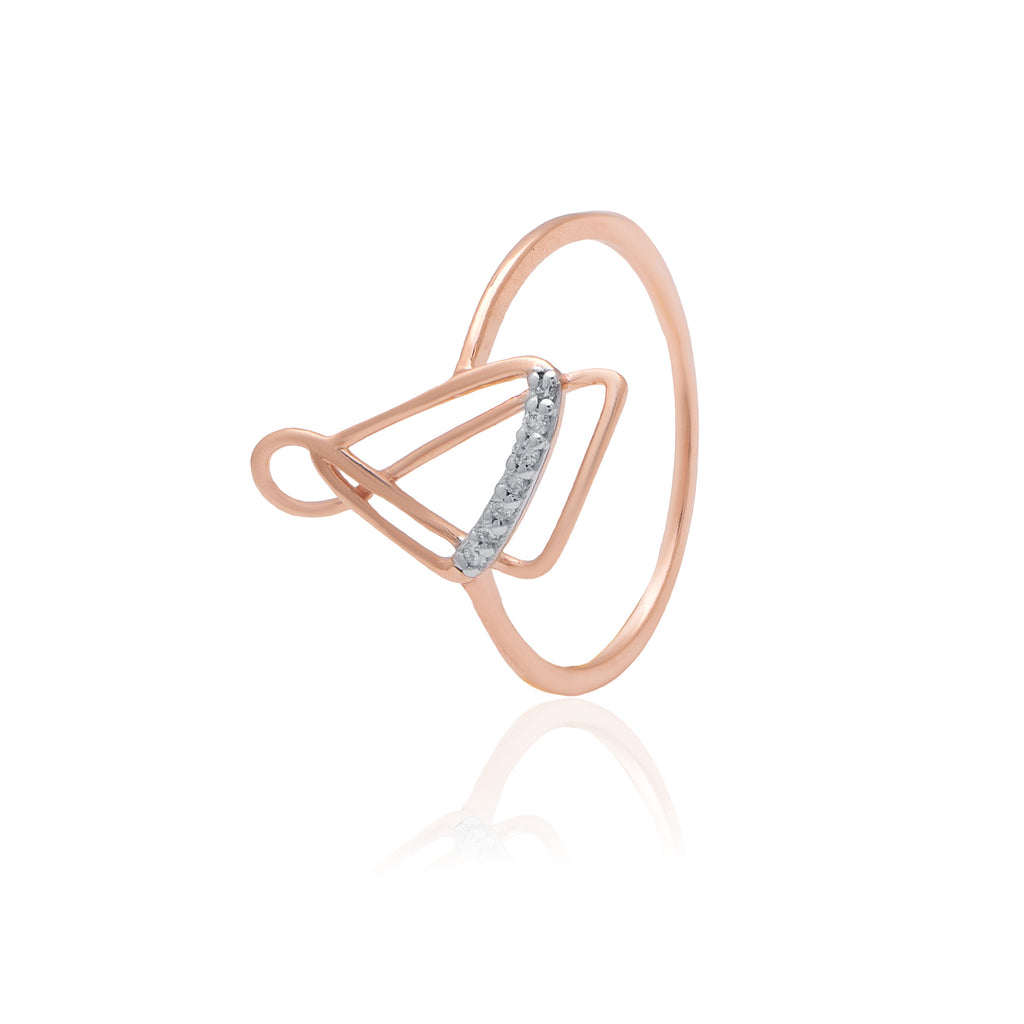 Rose Gold Diamond Ring (103694)